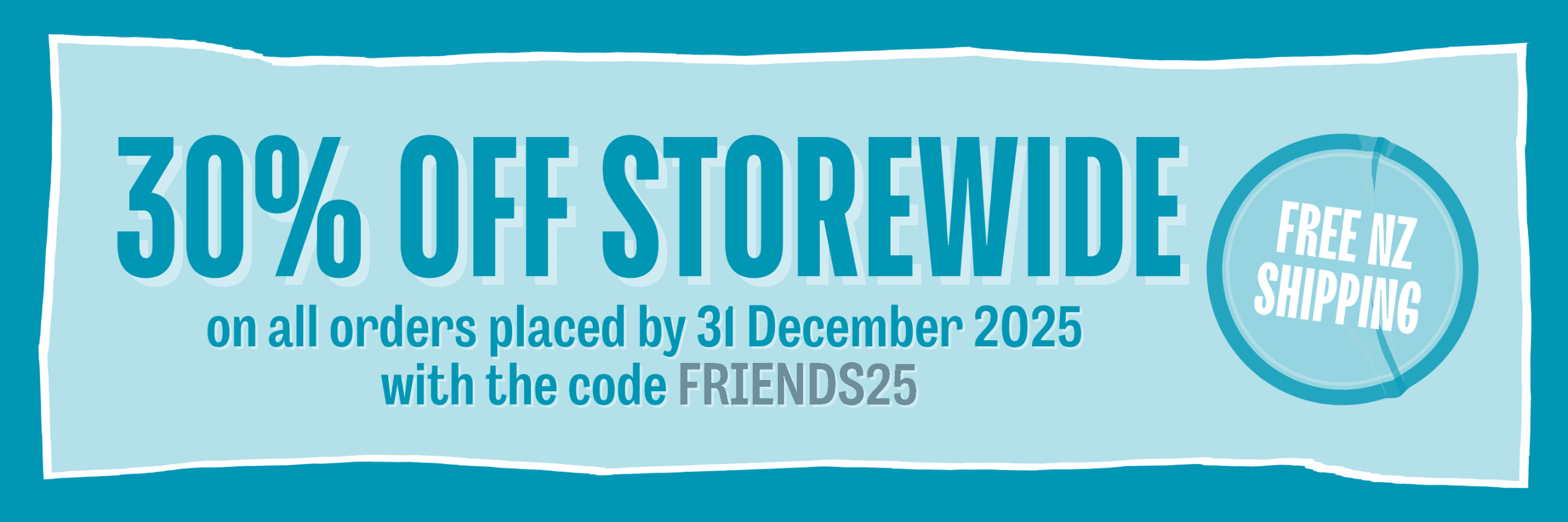 30% off promo banner